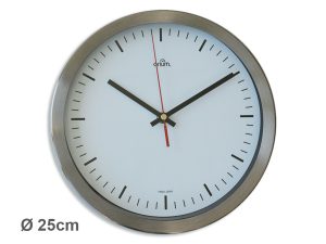 Horloge inox gare Ø 25cm - AIC International