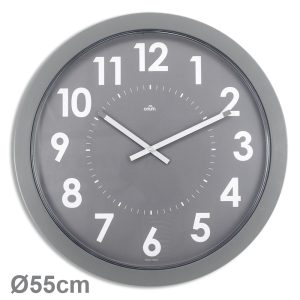 Horloge géante quartz silencieux Ø54 cm – Gris - AIC International