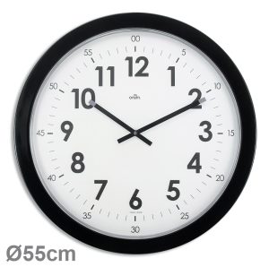 Horloge géante quartz silencieux Imperia Ø54 cm – Noir - AIC International